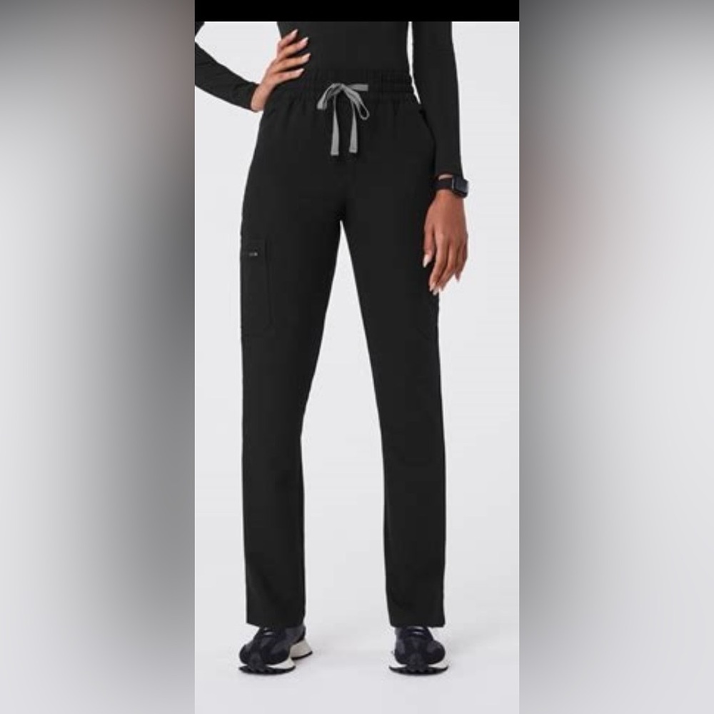 Figs High Waisted Dowa Pants XSP Black